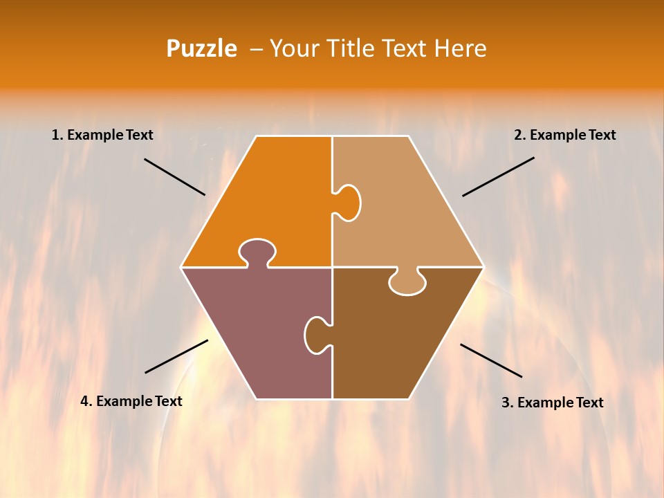 Planetarium Flames Himmelsk PowerPoint Template