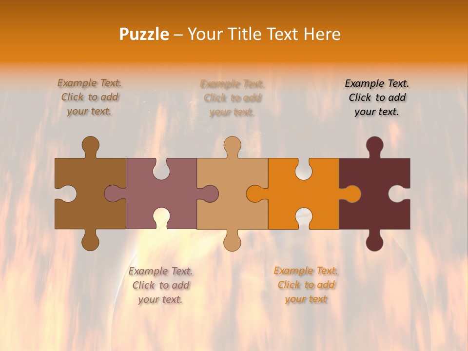 Planetarium Flames Himmelsk PowerPoint Template