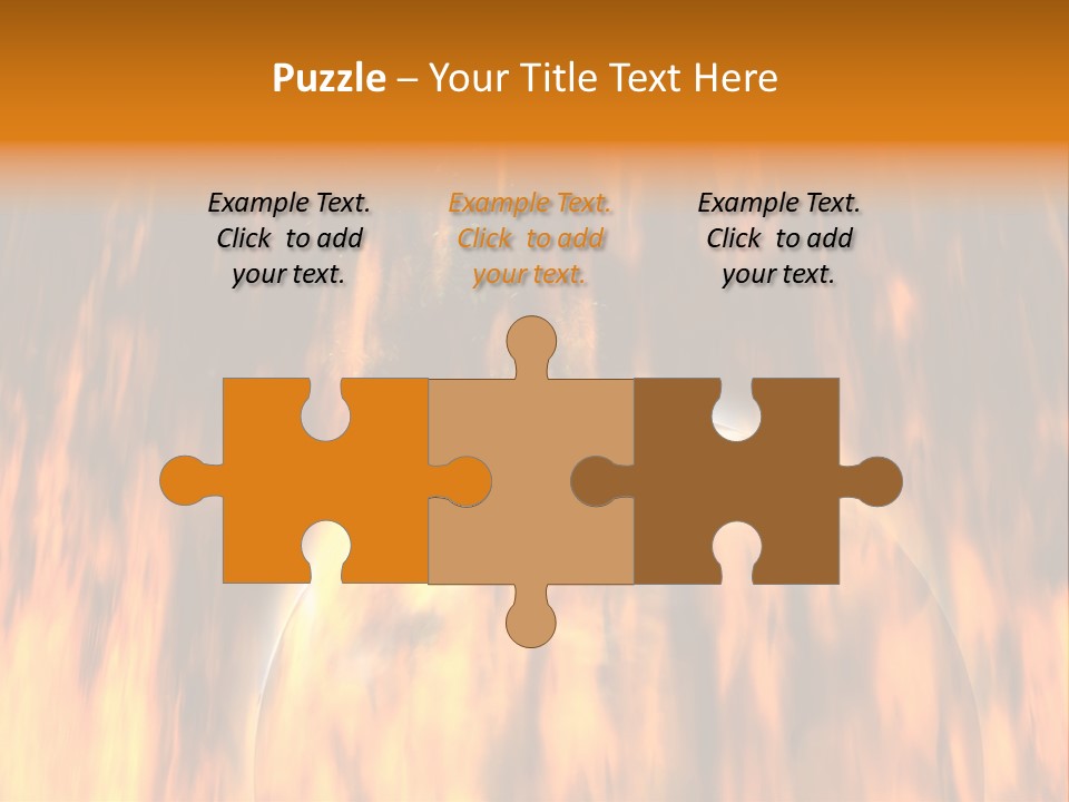 Planetarium Flames Himmelsk PowerPoint Template