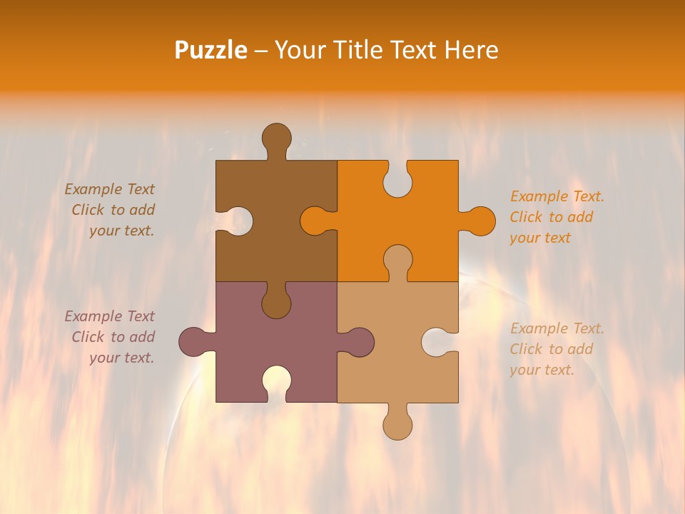 Planetarium Flames Himmelsk PowerPoint Template