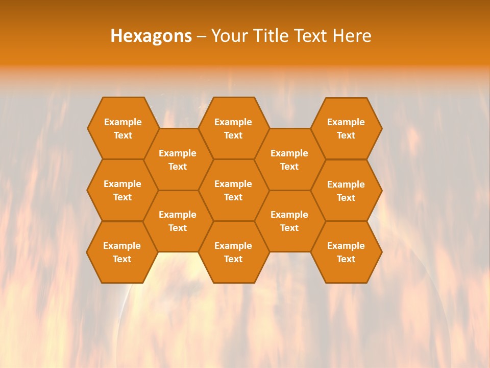 Planetarium Flames Himmelsk PowerPoint Template