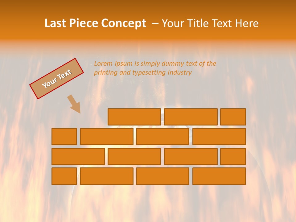 Planetarium Flames Himmelsk PowerPoint Template