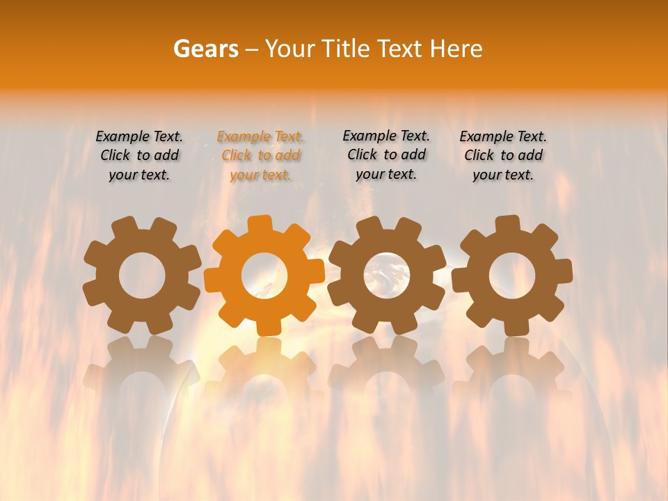 Planetarium Flames Himmelsk PowerPoint Template