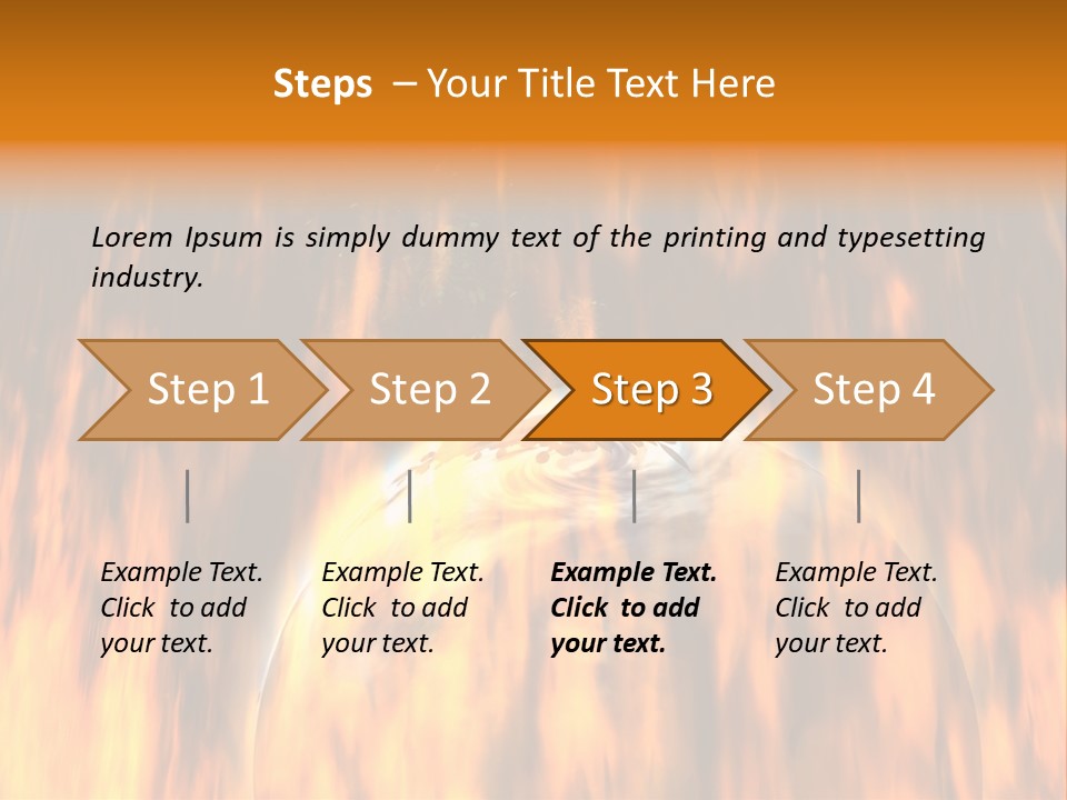 Planetarium Flames Himmelsk PowerPoint Template