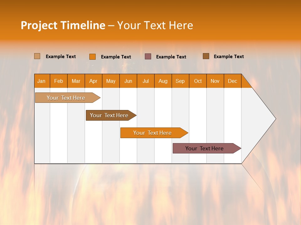 Planetarium Flames Himmelsk PowerPoint Template