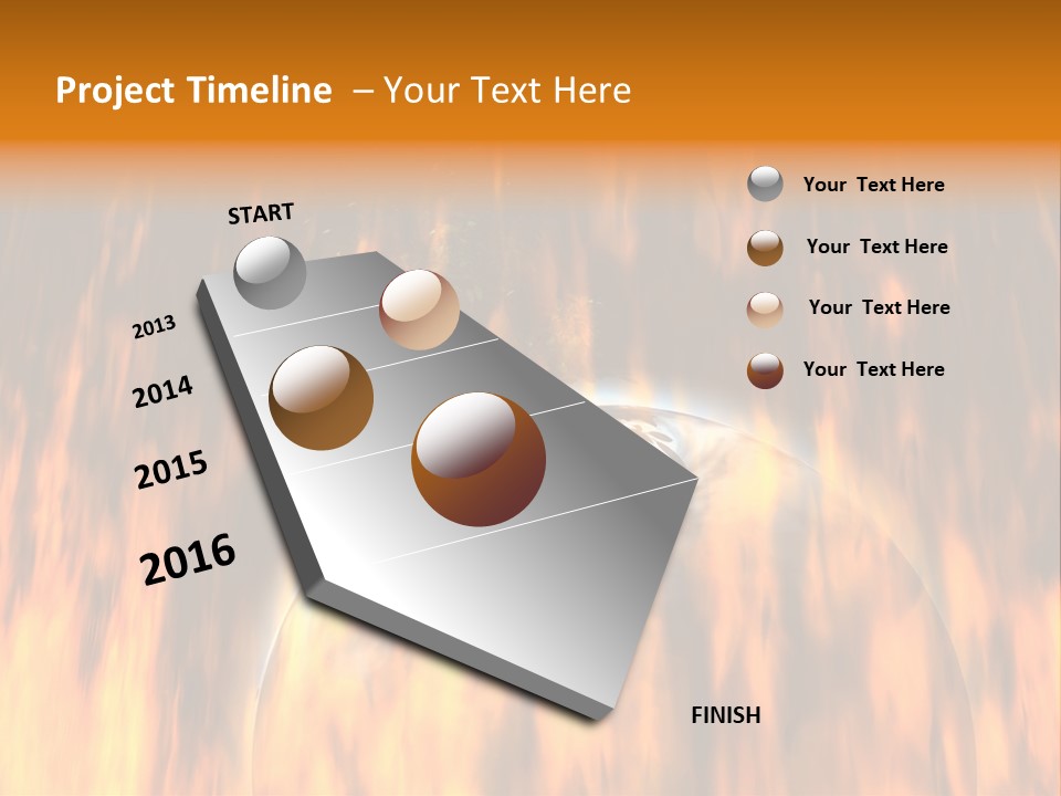 Planetarium Flames Himmelsk PowerPoint Template