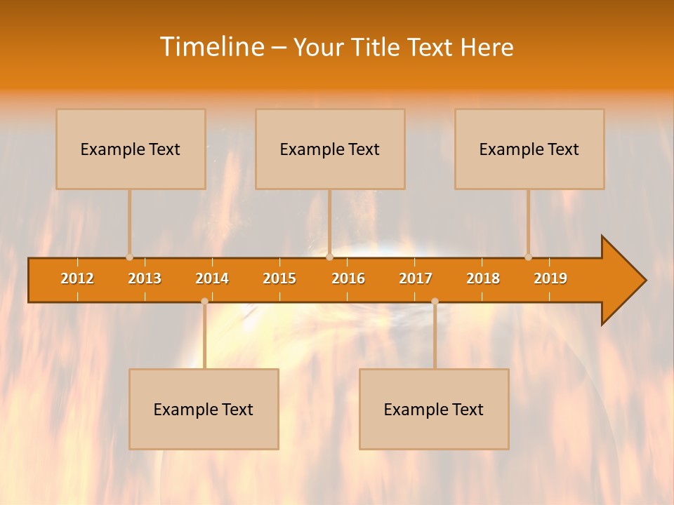Planetarium Flames Himmelsk PowerPoint Template