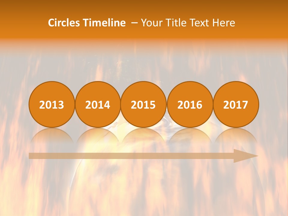 Planetarium Flames Himmelsk PowerPoint Template