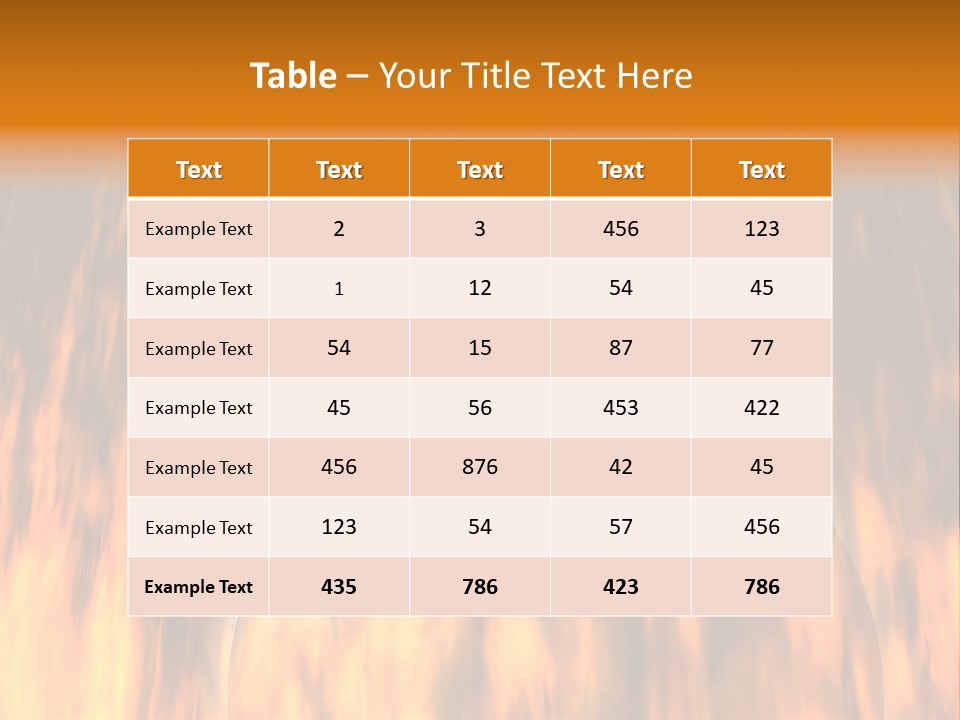 Planetarium Flames Himmelsk PowerPoint Template