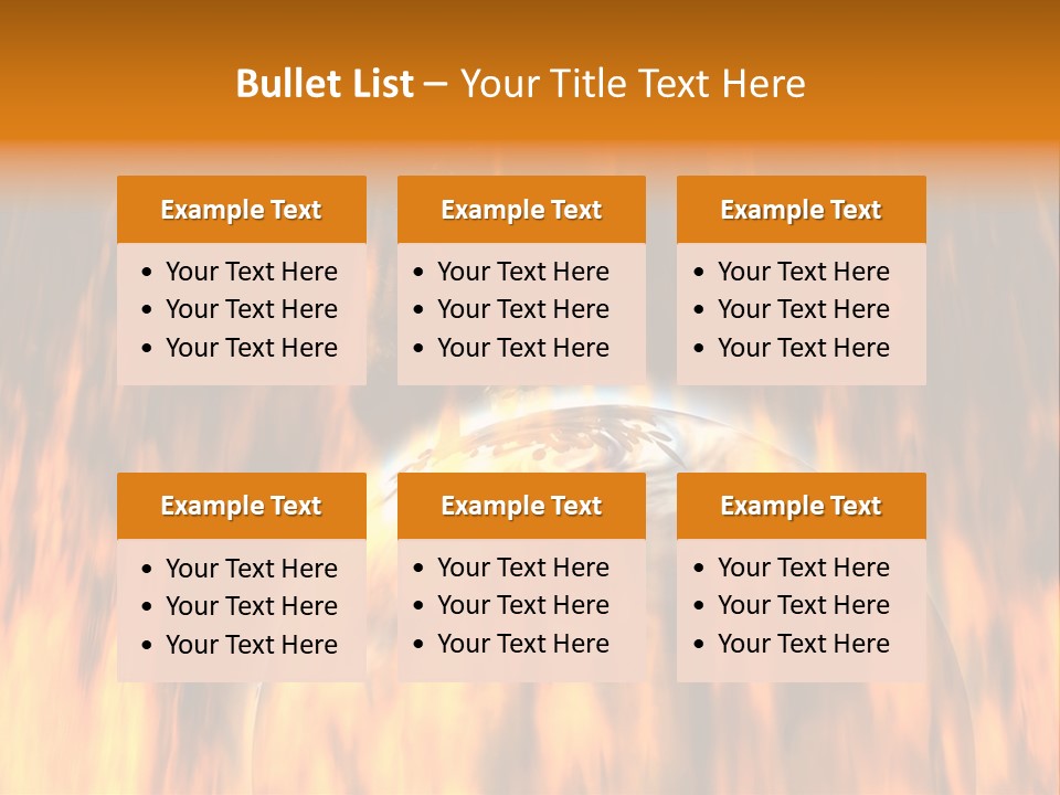 Planetarium Flames Himmelsk PowerPoint Template