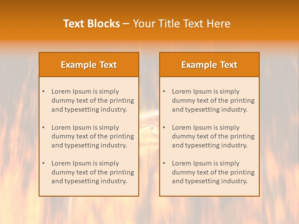 Planetarium Flames Himmelsk PowerPoint Template