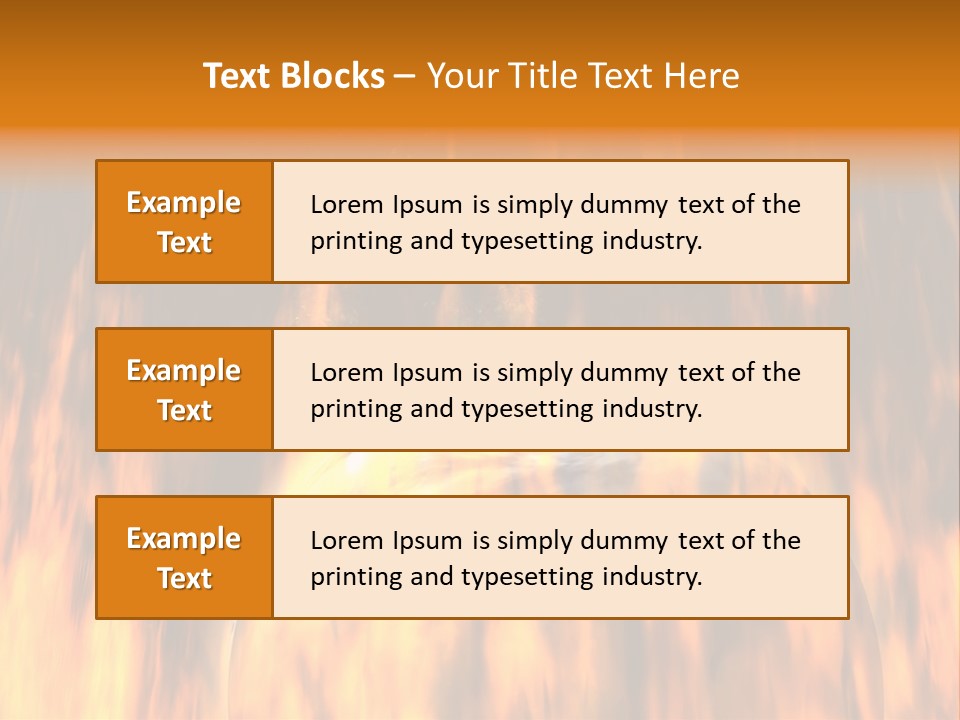 Planetarium Flames Himmelsk PowerPoint Template