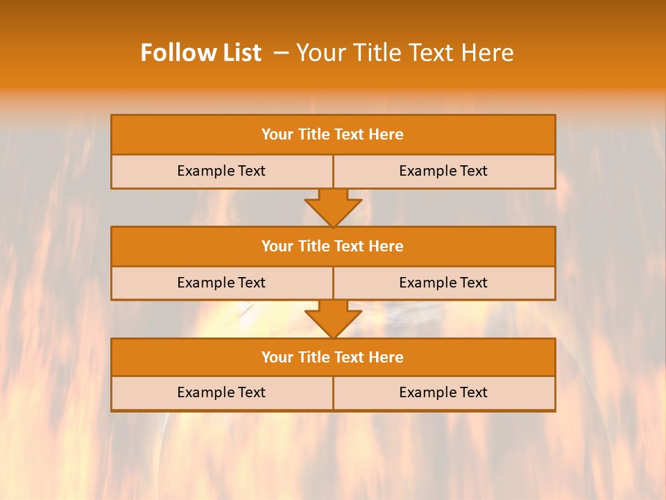 Planetarium Flames Himmelsk PowerPoint Template