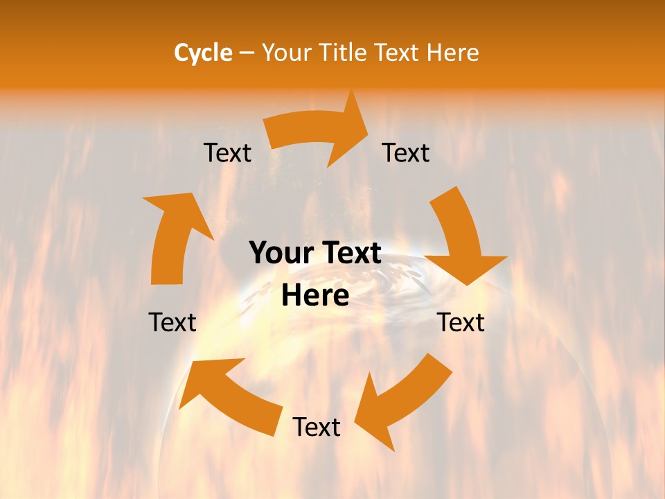 Planetarium Flames Himmelsk PowerPoint Template
