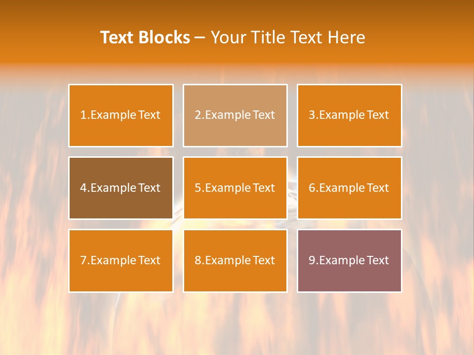 Planetarium Flames Himmelsk PowerPoint Template