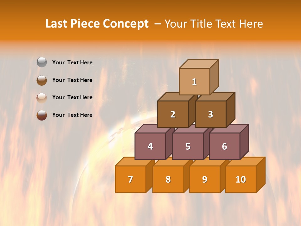 Planetarium Flames Himmelsk PowerPoint Template