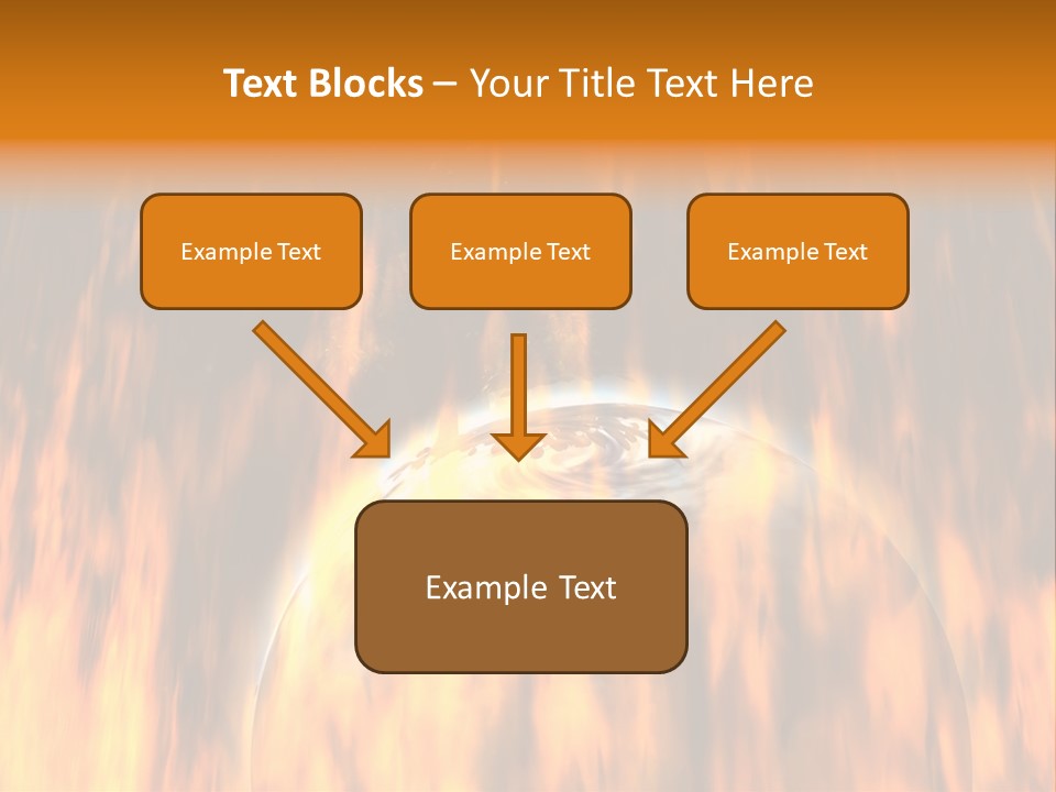 Planetarium Flames Himmelsk PowerPoint Template