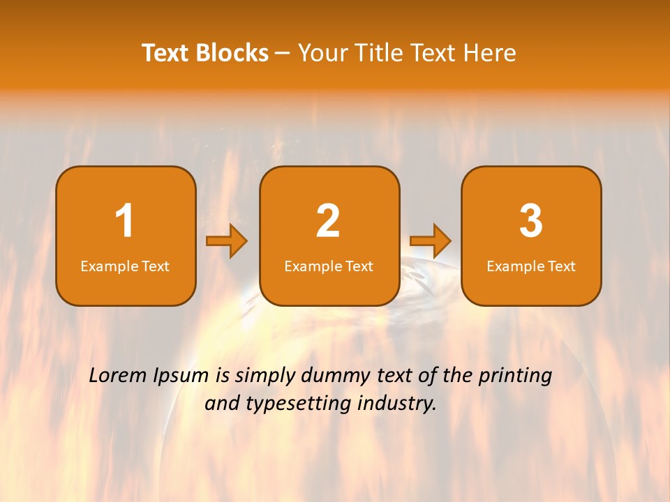 Planetarium Flames Himmelsk PowerPoint Template