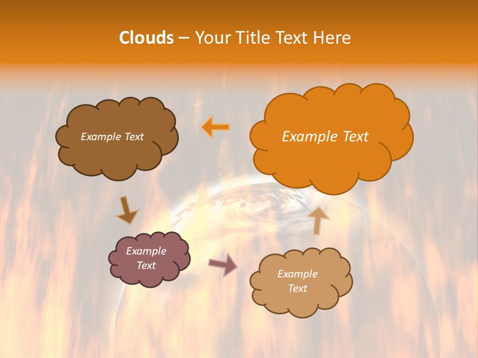 Planetarium Flames Himmelsk PowerPoint Template