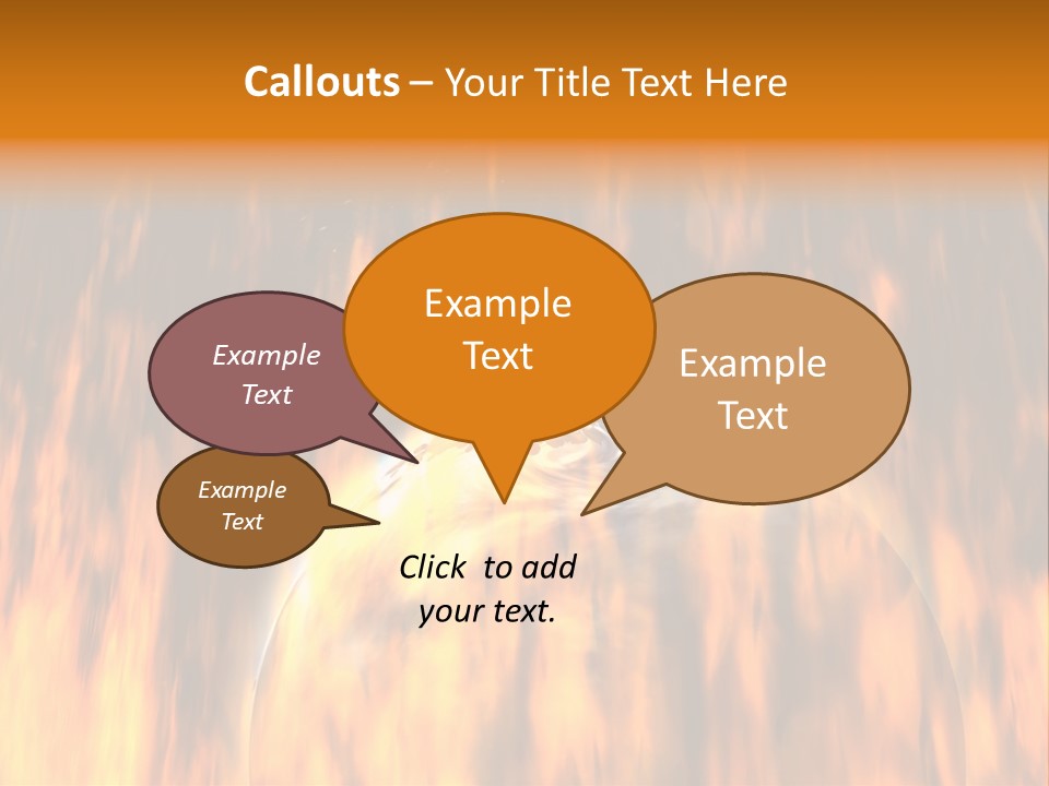 Planetarium Flames Himmelsk PowerPoint Template