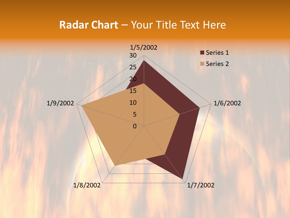 Planetarium Flames Himmelsk PowerPoint Template