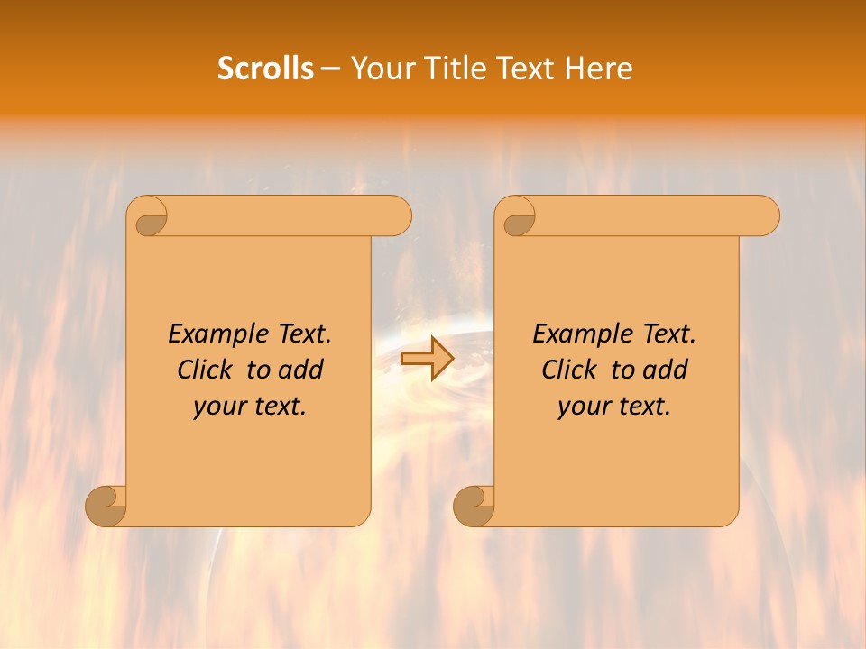 Planetarium Flames Himmelsk PowerPoint Template