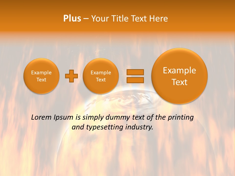 Planetarium Flames Himmelsk PowerPoint Template