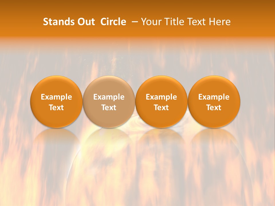 Planetarium Flames Himmelsk PowerPoint Template