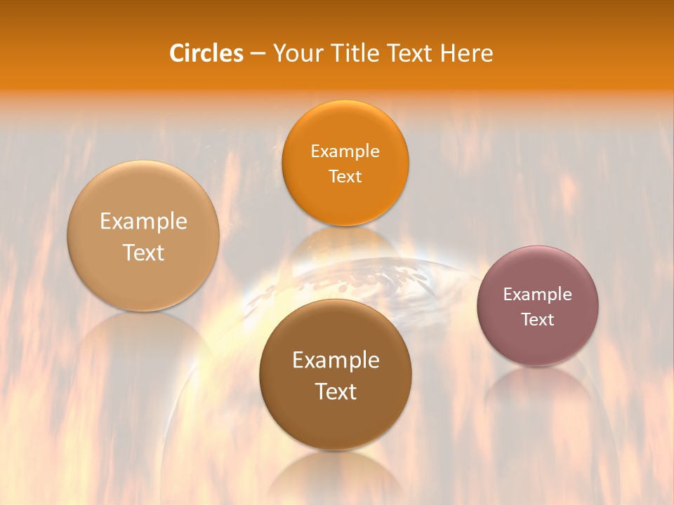 Planetarium Flames Himmelsk PowerPoint Template