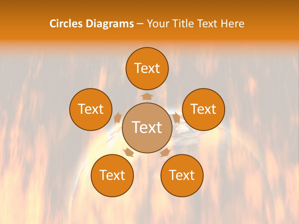 Planetarium Flames Himmelsk PowerPoint Template