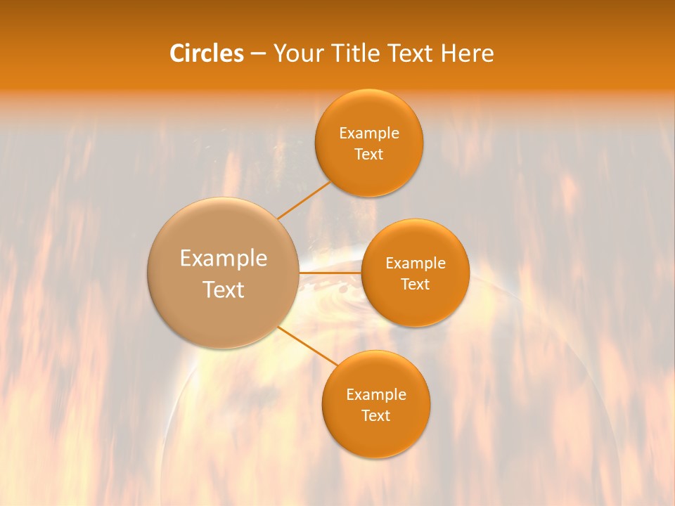 Planetarium Flames Himmelsk PowerPoint Template