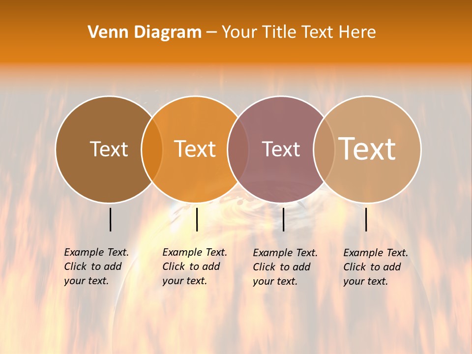 Planetarium Flames Himmelsk PowerPoint Template