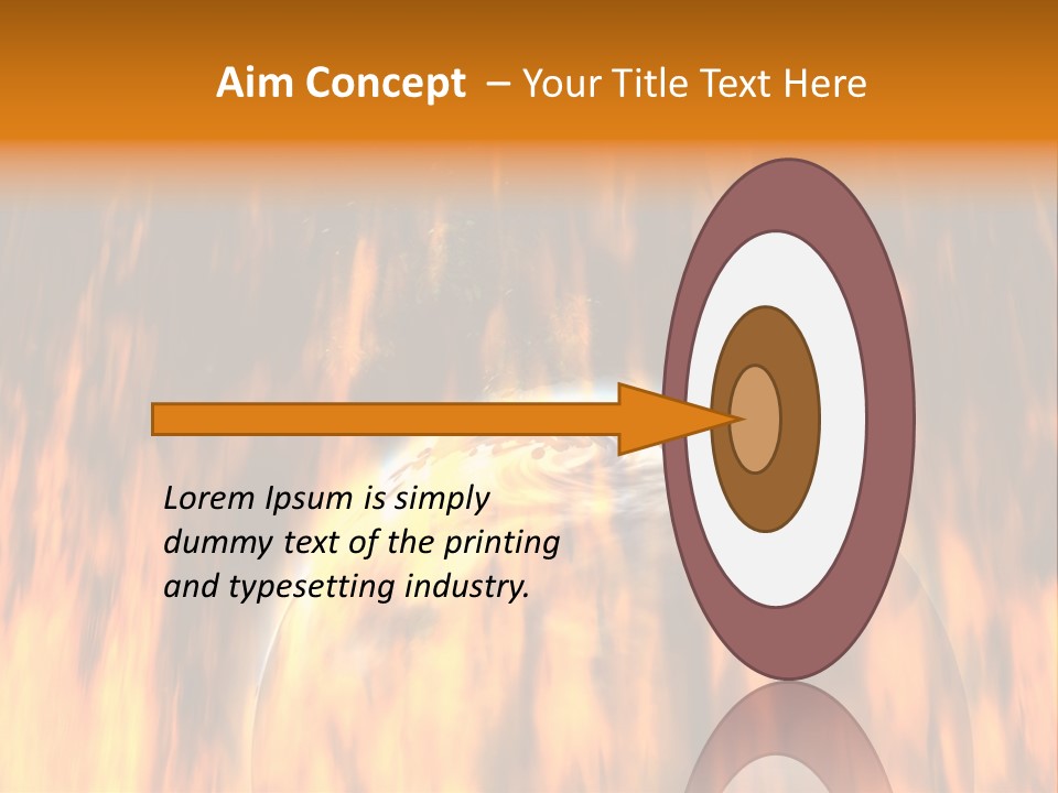 Planetarium Flames Himmelsk PowerPoint Template