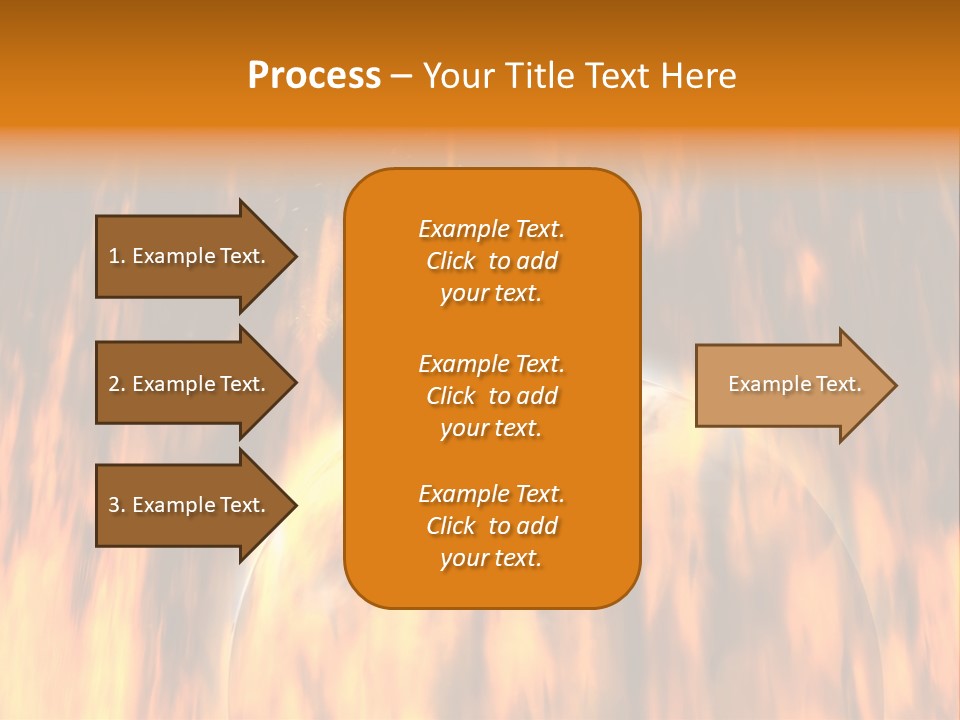 Planetarium Flames Himmelsk PowerPoint Template
