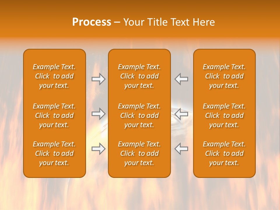 Planetarium Flames Himmelsk PowerPoint Template