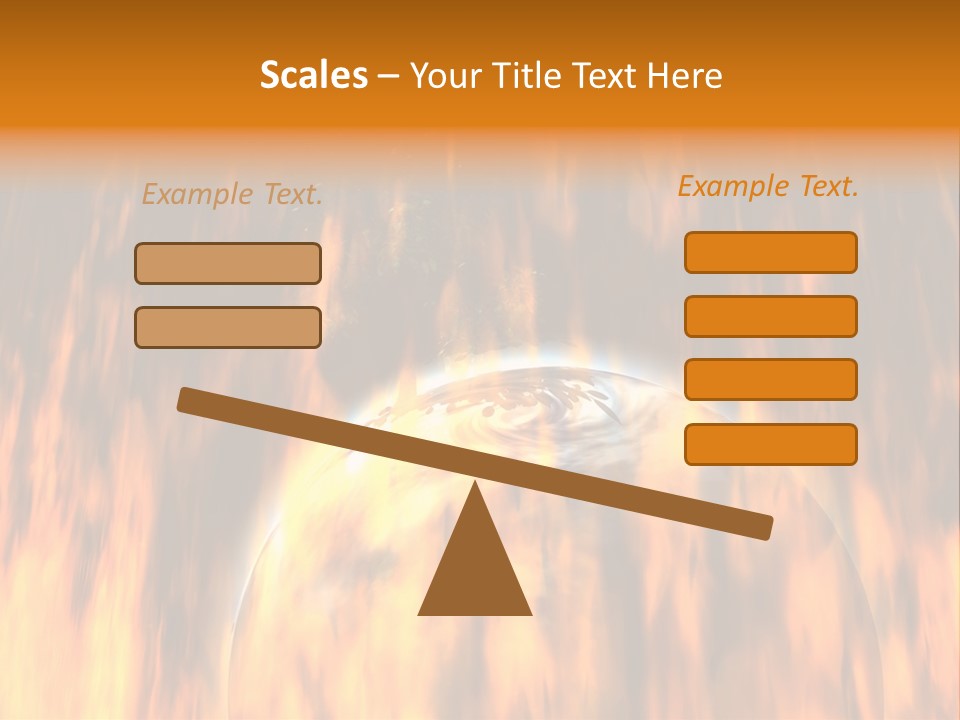 Planetarium Flames Himmelsk PowerPoint Template