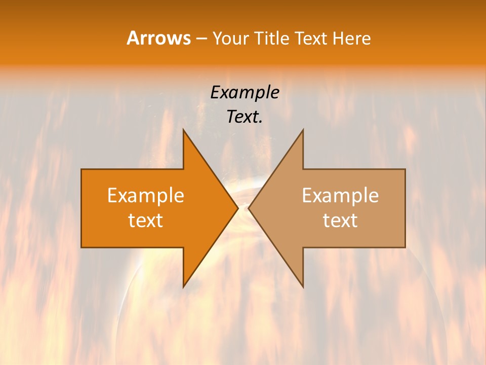 Planetarium Flames Himmelsk PowerPoint Template