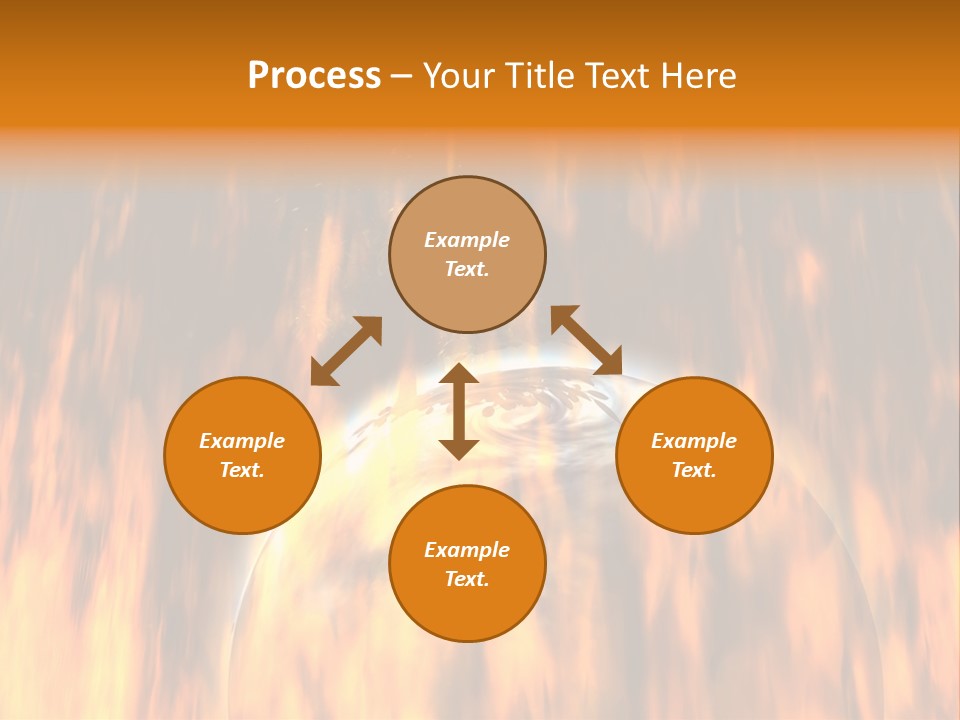 Planetarium Flames Himmelsk PowerPoint Template