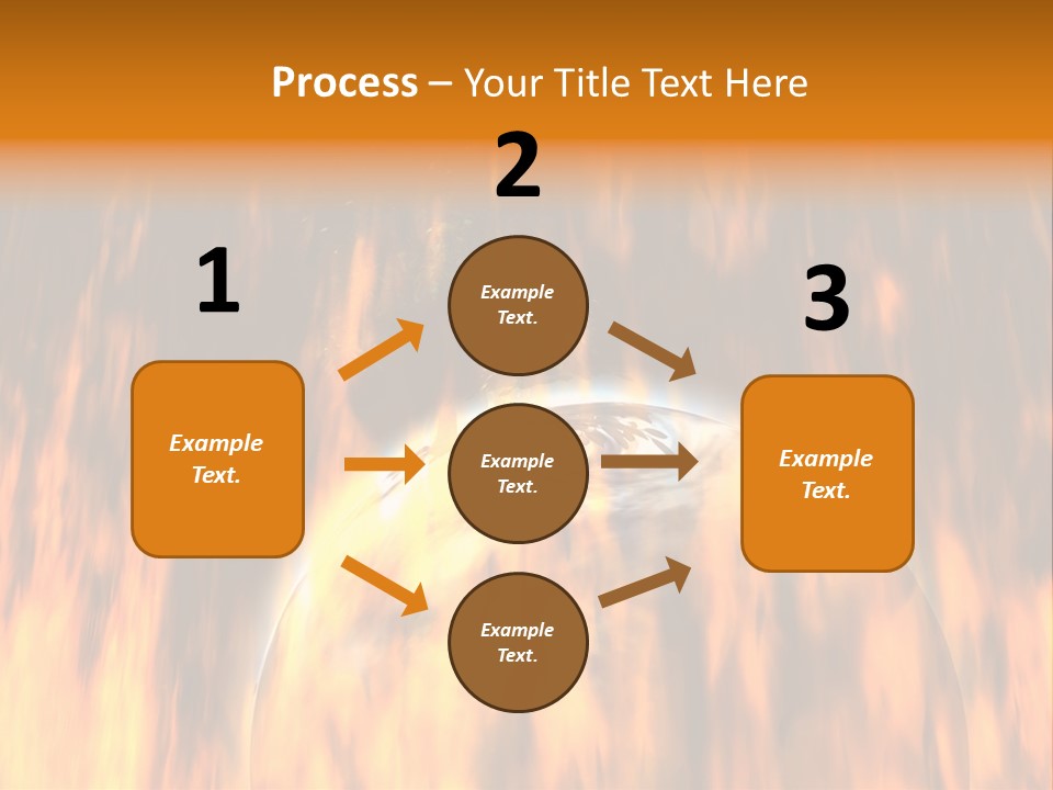 Planetarium Flames Himmelsk PowerPoint Template