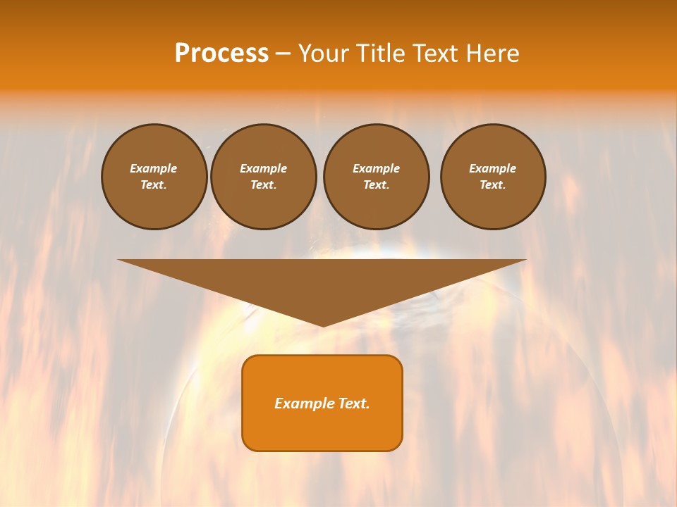 Planetarium Flames Himmelsk PowerPoint Template