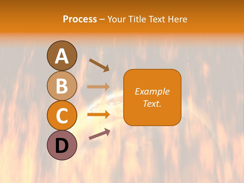 Planetarium Flames Himmelsk PowerPoint Template