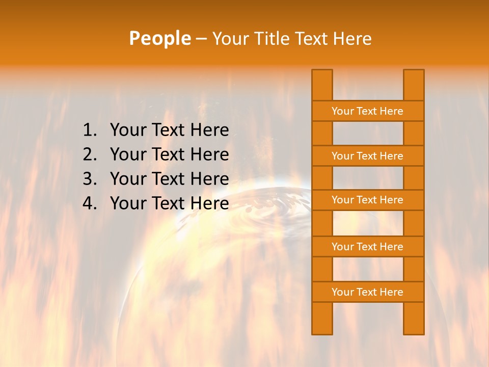 Planetarium Flames Himmelsk PowerPoint Template