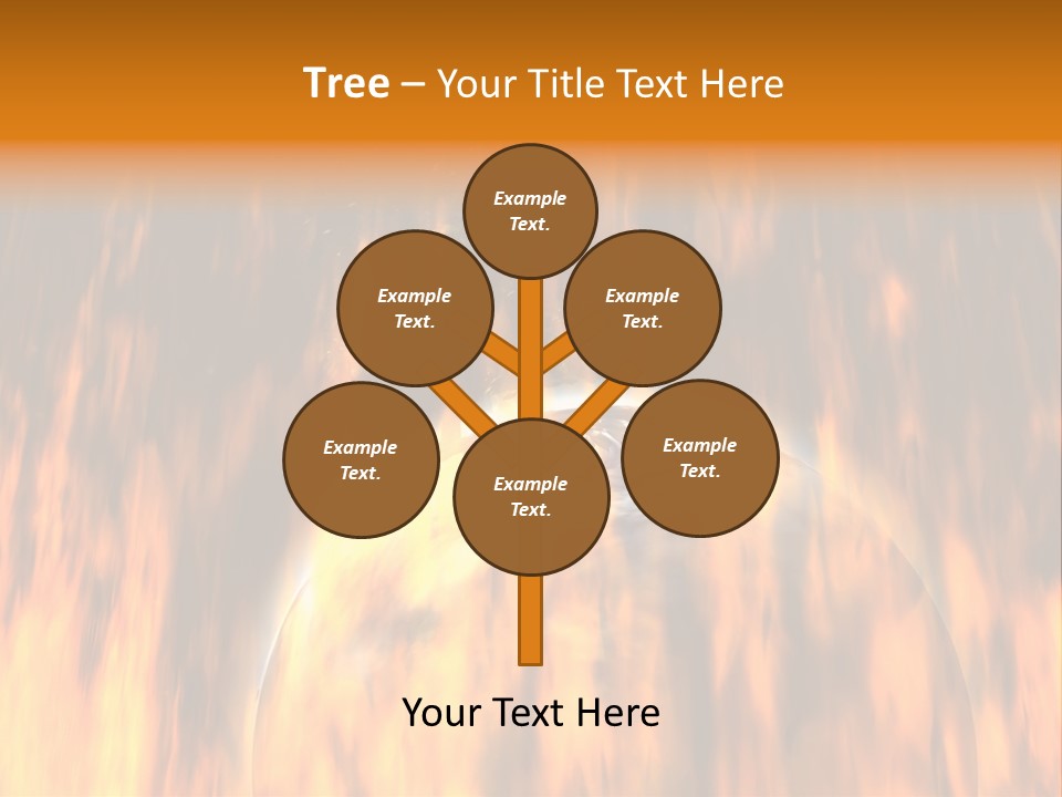 Planetarium Flames Himmelsk PowerPoint Template