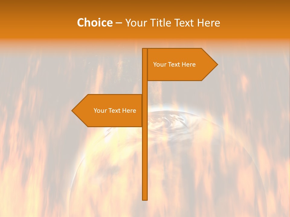 Planetarium Flames Himmelsk PowerPoint Template