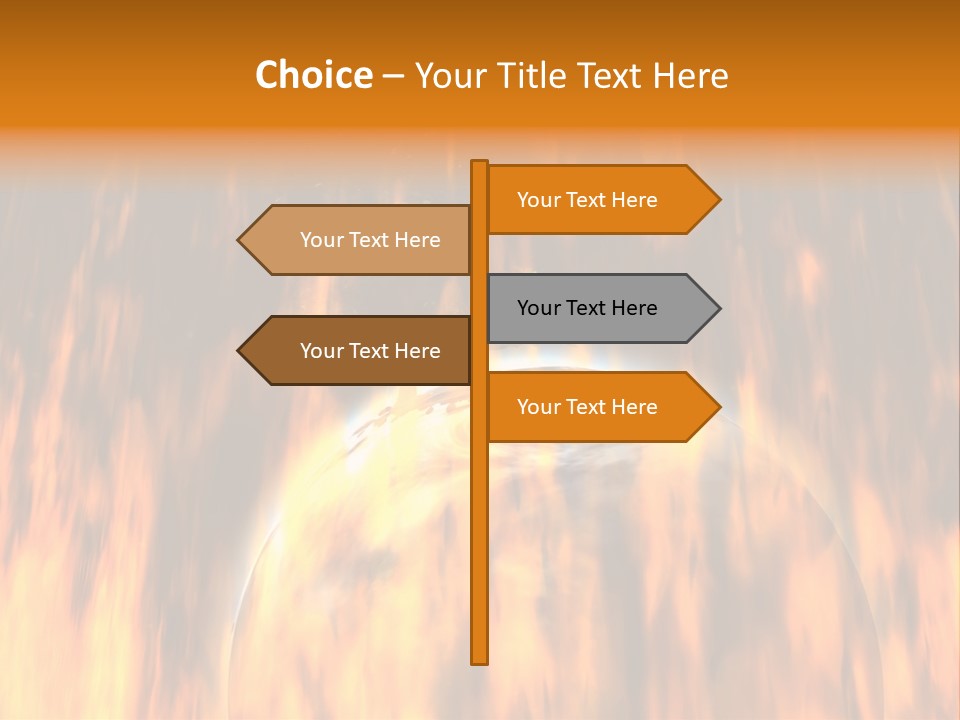 Planetarium Flames Himmelsk PowerPoint Template