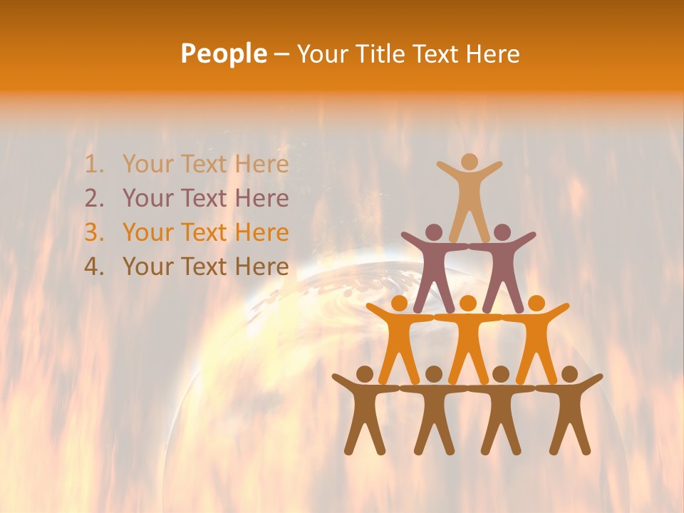 Planetarium Flames Himmelsk PowerPoint Template