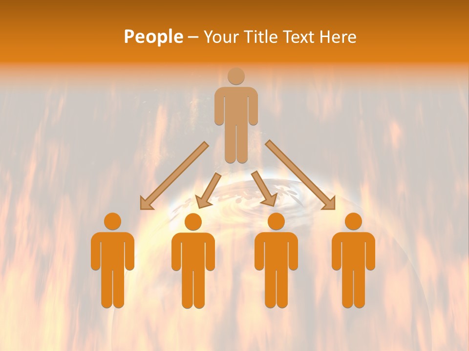 Planetarium Flames Himmelsk PowerPoint Template