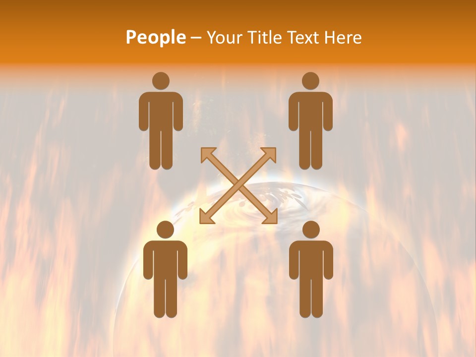 Planetarium Flames Himmelsk PowerPoint Template