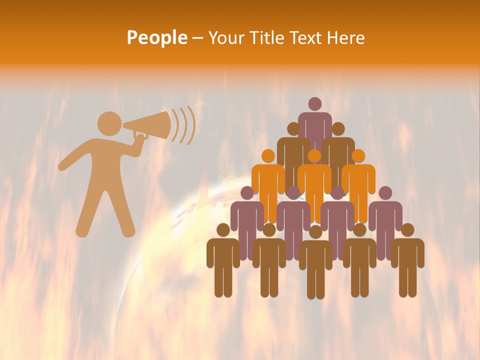 Planetarium Flames Himmelsk PowerPoint Template