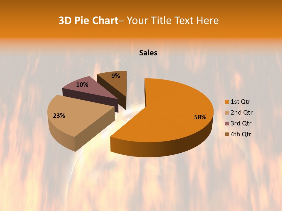 Planetarium Flames Himmelsk PowerPoint Template